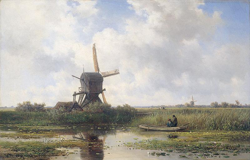 Willem Roelofs In t Gein bij Abcoude. oil painting picture